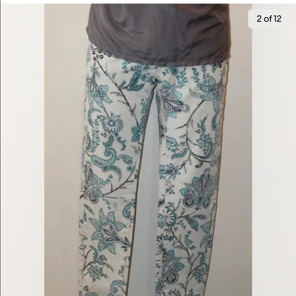 NWT Ralph Lauren Denim & Supply Skinny 24 X 32  Floral Summer Skinny Jeans - Picture 12 of 13